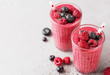 Red, white and blue smoothie