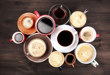 Cups of prepared Bulletproof Coffee
