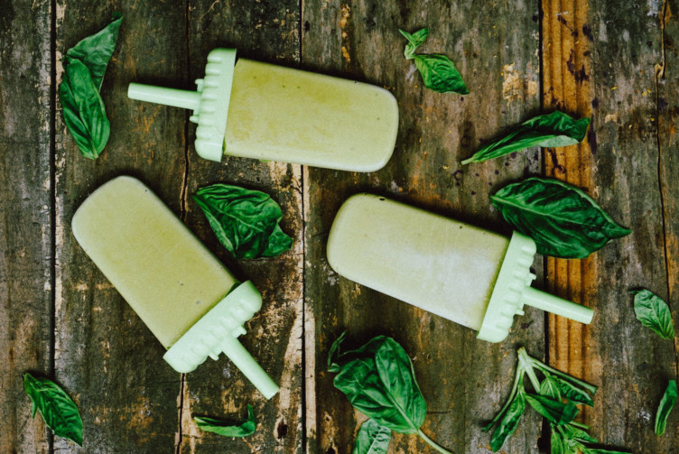Keto Avocado Basil FATwater Pops
