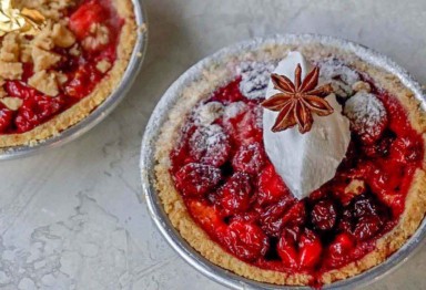 cranberry almond tart