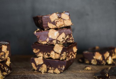 Stack of Chocolate Pumpkin Spice Slab squares