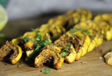 roasted delicata squash with paprika aioli