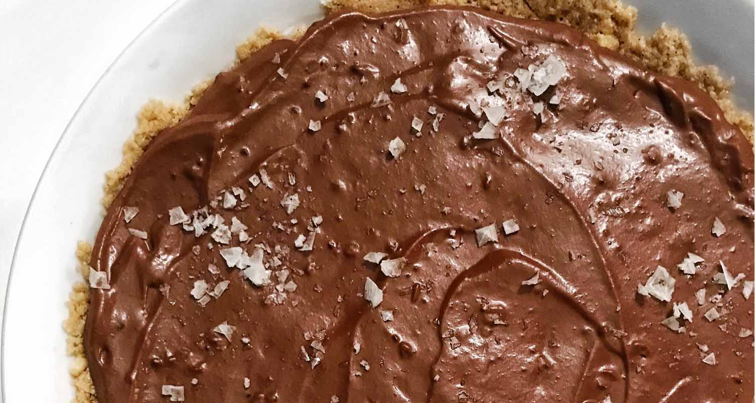 Salted Dark Chocolate Tart