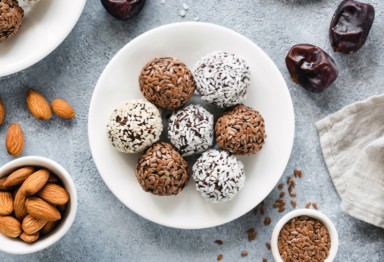 Plate of energy balls