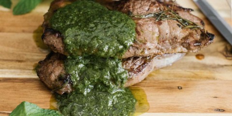 Steak with Chimichurri Sauce recipe