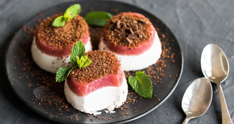 Strawberries & Cream Panna Cotta