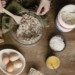 An overhead shot of someone baking with Bulletproof ingredients