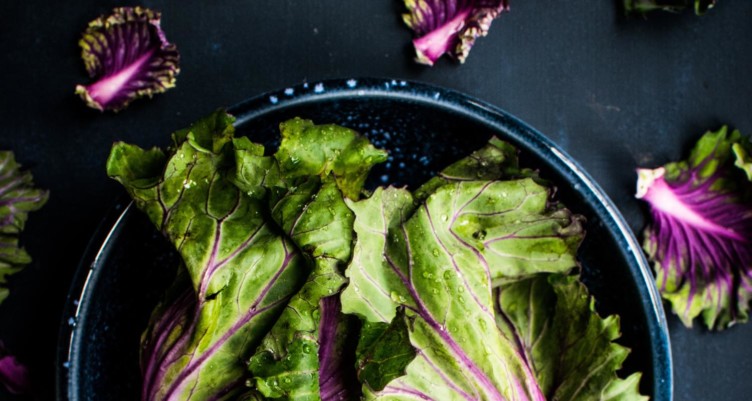 Bowl of lettuce greens