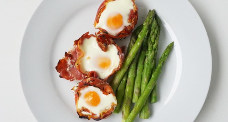Prosciutto Wrapped Baked Eggs Recipe
