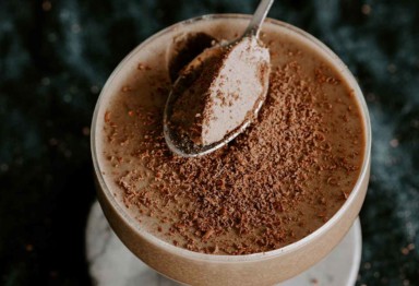 Coffee Panna Cotta with cinnamon