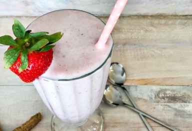 paleo Strawberry Milkshake recipe