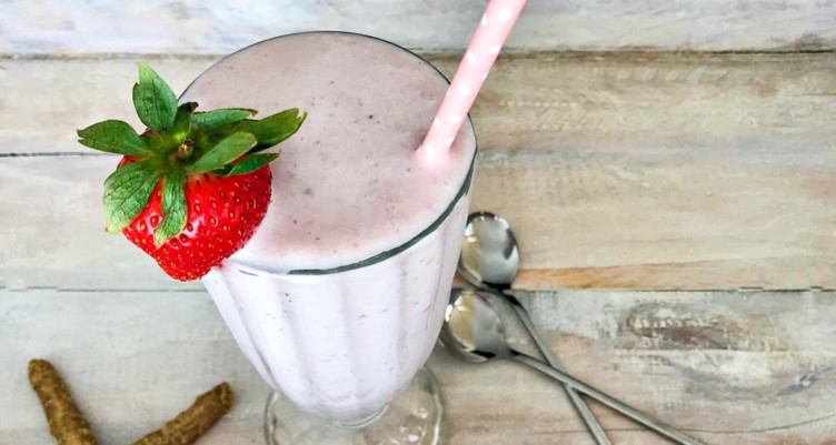 Strawberry Milkshake With Collagen