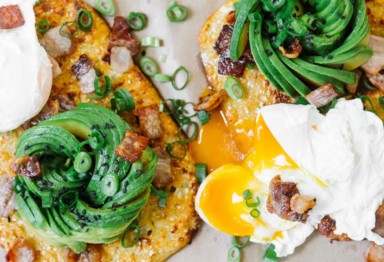 Cauliflower Bread with Bacon, Egg & Avocado_header