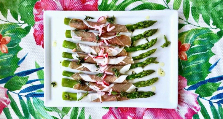Chilled Prosciutto-Wrapped Asparagus Antipasto