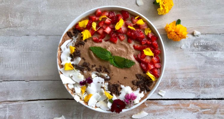 Chocolate Coconut Keto Smoothie Bowl