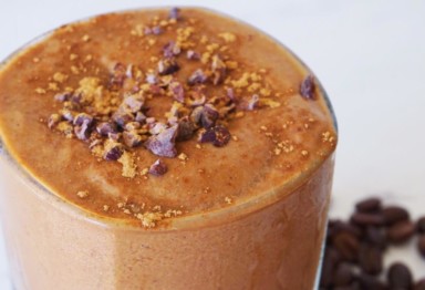 Blend up a creamy Iced Coffee Protein Shake whenever you need a keto-friendly way to get protein, healthy fats and fiber to power you through the day.
