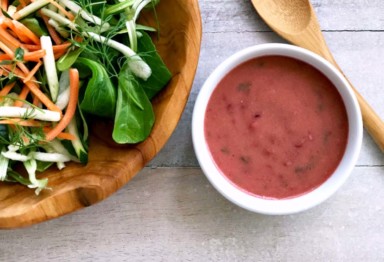 Keto Raspberry Tarragon Salad Dressing recipe