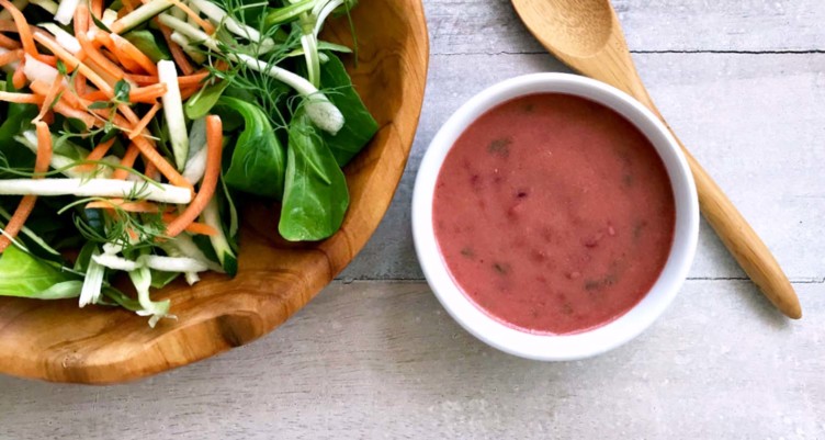 Keto Raspberry Tarragon Salad Dressing