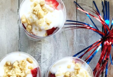 Red, White and Blue Parfait recipe