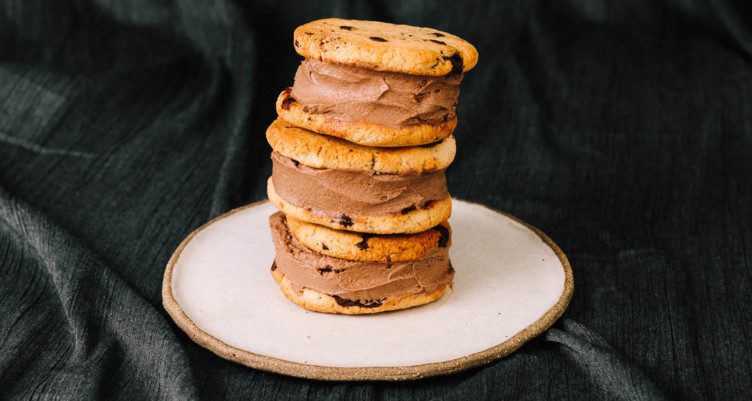 Keto Cookie Ice Cream Sandwiches