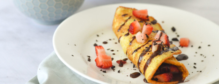 Keto Breakfast Ideas That Aren't Boring 16 strawberry chocolate keto crepes