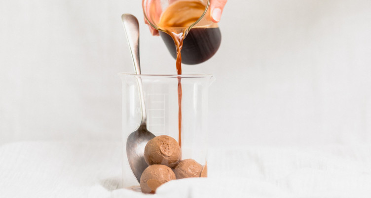 High-fat and high-flavor: This keto affogato combines sweet keto ice cream with rich espresso for a dessert with amazing perks. (Paleo, LCHF, Sugar-Free)