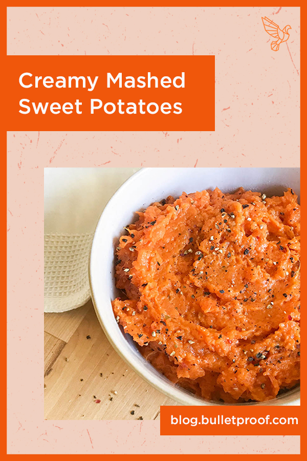 These protein-packed mashed sweet potatoes are naturally creamy and make the perfect paleo-friendly side dish. (Paleo, Whole30.)