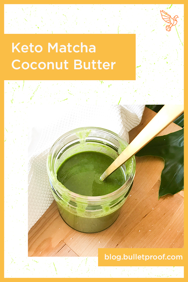 Keto Matcha Coconut Butter recipe - Paleo, vegan, Whole30, dairy-free spread
