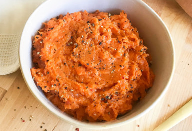 Mashed sweet potatoes