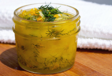 Orange zest dill ghee