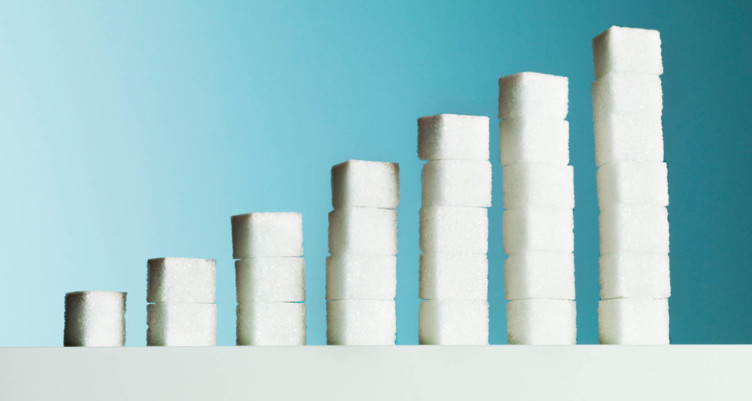 Stacks of sugar cubes