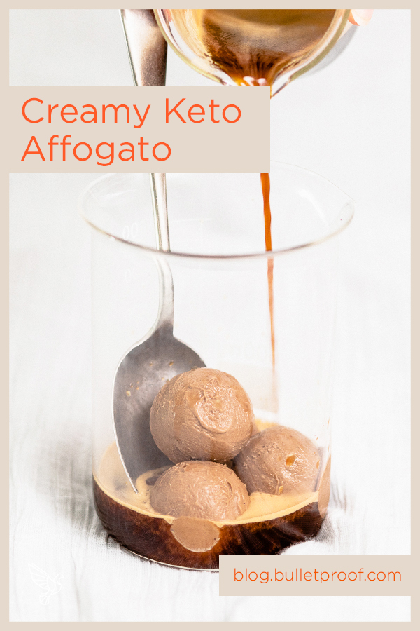 High-fat and high-flavor: This keto affogato combines sweet keto ice cream with rich espresso for a dessert with amazing perks. (Paleo, LCHF, Sugar-Free)