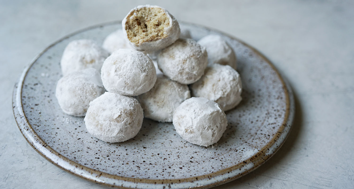 Mexican Wedding Cakes recipe soft paleo cookies with no