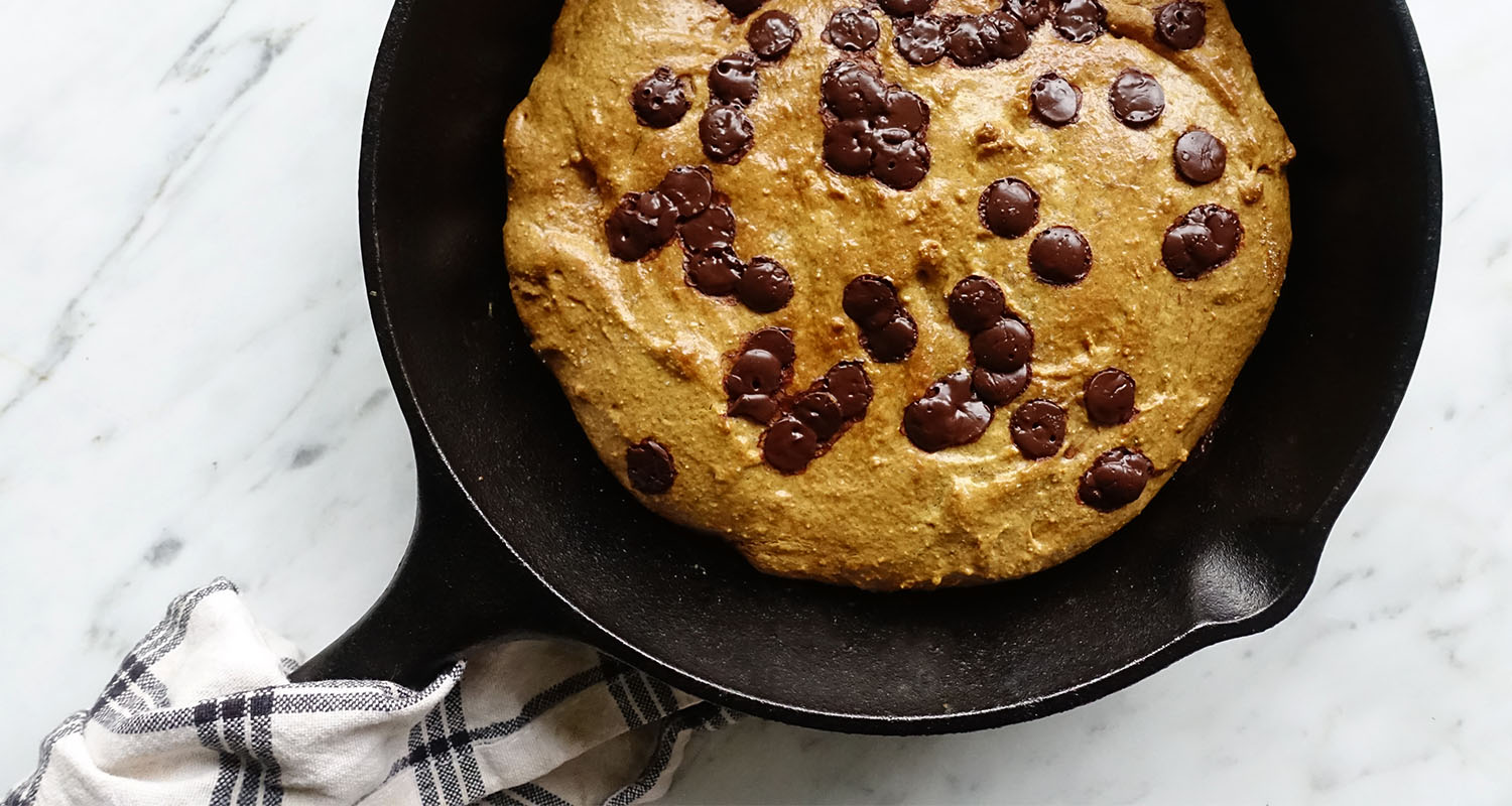Paleo Pizookie Recipe - Homemade skillet cookie with no dairy or grains