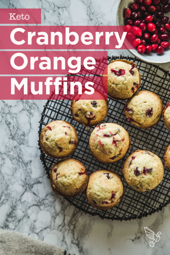 Paleo Keto Cranberry Orange Muffins recipe Glutenfree & sugarfree