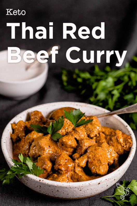 Keto Thai Red Beef Curry recipe Paleo, Whole30, dairyfree, wicked easy