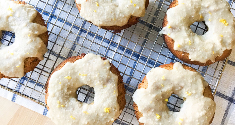 Lemon Ginger Low-Carb Donuts