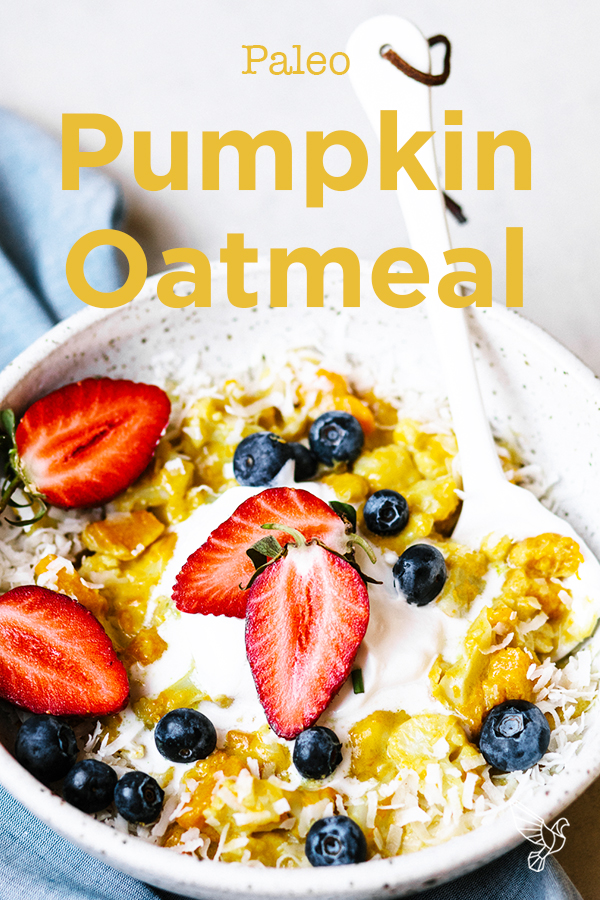 When you crave hot cereal, try this oat-free pumpkin oatmeal. Every bite is packed with creamy flavor and spices -- plus no dairy, eggs, nuts, or gluten.