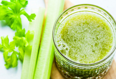 Celery juice and stalk