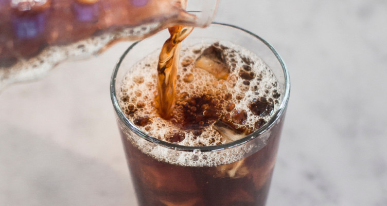 Cup of cold brew in glass