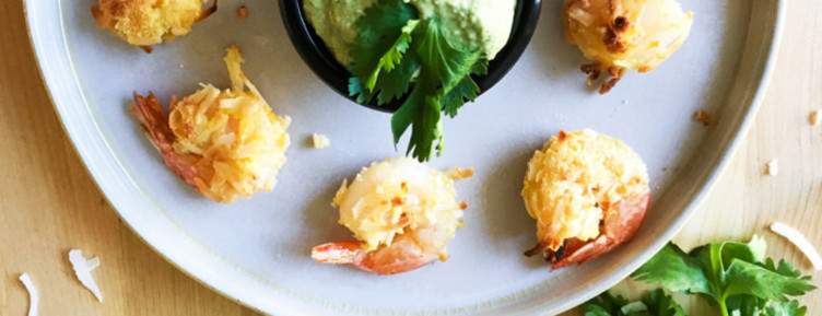 These keto appetizer coconut shrimp are tasty and low-carb
