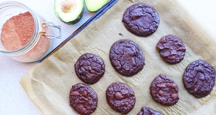 Keto Flourless Chocolate Avocado Cookies