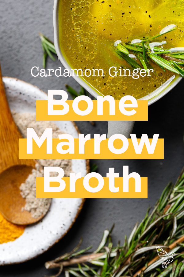 Cardamom Ginger Bone Marrow Broth Keto, paleo, ultrarich and flavorful
