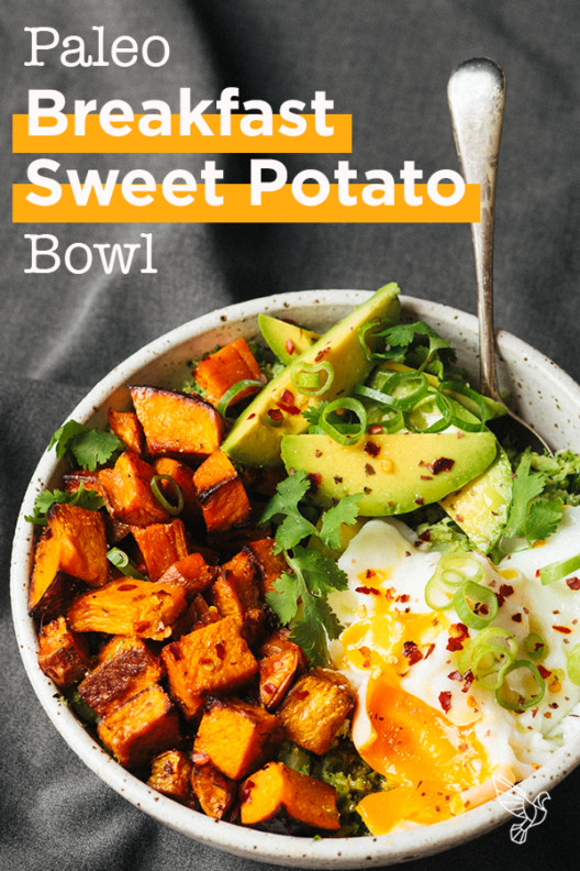 Whole30 Paleo Breakfast Sweet Potato Bowl - Easy & ultra-filling!