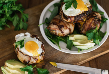 Bacon wrapped egg dish