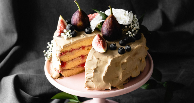 Coconut Raspberry Keto Birthday Cake