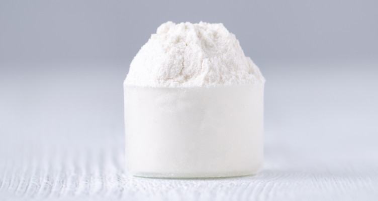 Scoop of white powder
