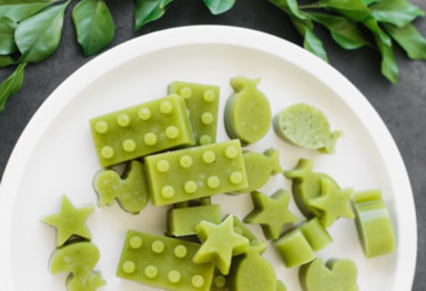 Plate of homemade gummy candy