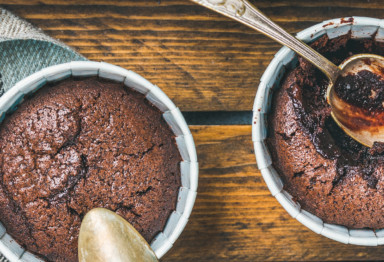 Keto chocolate molten cake