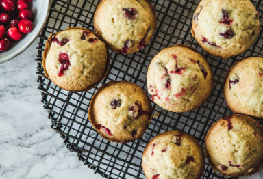 Cranberry keto muffins